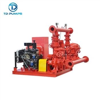 বৈদ্যুতিক চালিত 250 Hp উচ্চ প্রবাহ অনুভূমিক কেন্দ্রাতিগ উত্পাদন সেট ডিজেল ইঞ্জিন ফায়ার পাম্প